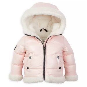 SAM baby coat. Pink. Brand new with tags. 3-6 months. Fits more like 6-9months.